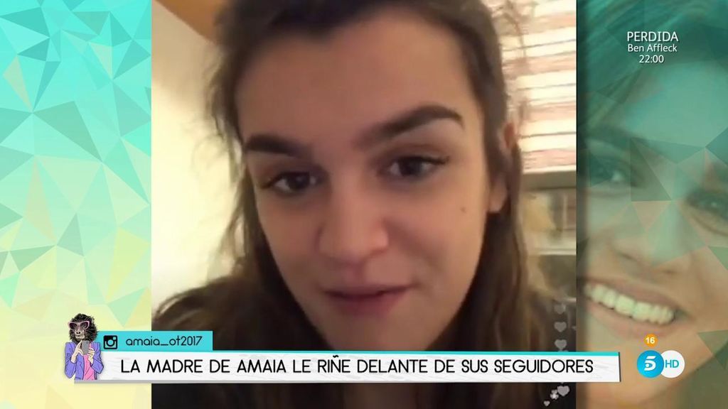Amaia de España es todo naturalidad: Su madre le regaña en pleno directo en su red social