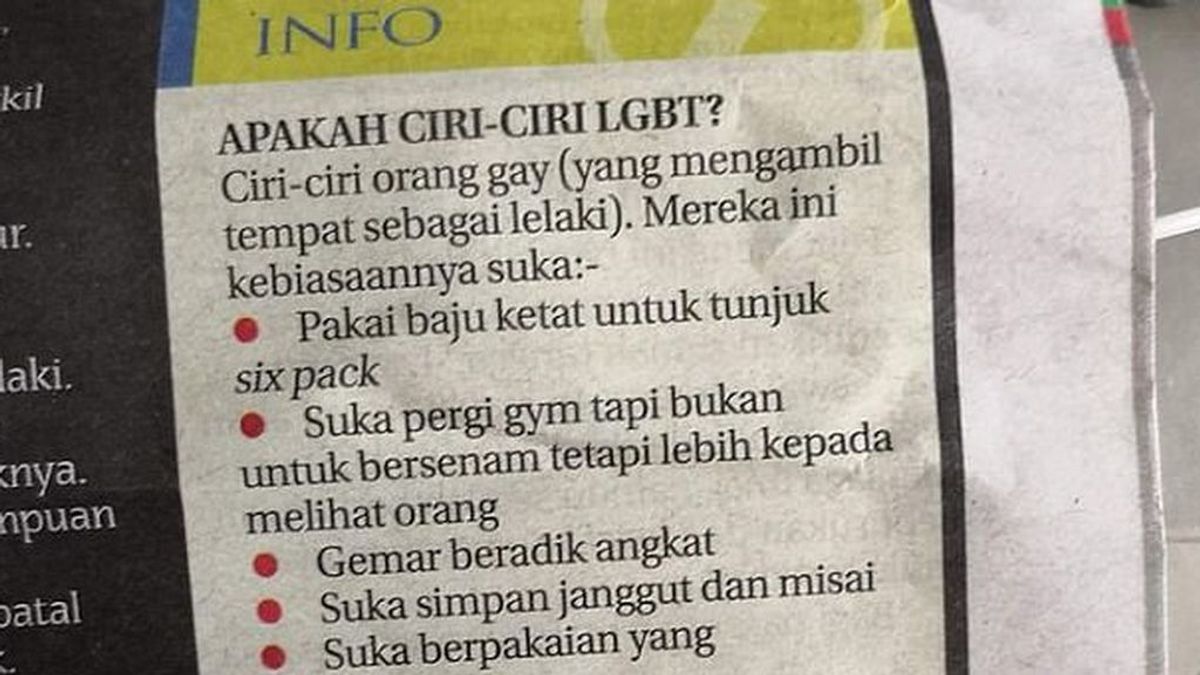 "Los gays no aman el gimnasio por el ejercicio, sino por ver a otros hombres"