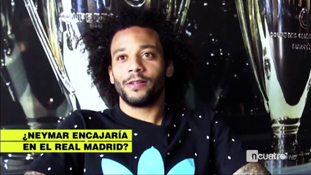 Marcelo: "Neymar jugará algún día en el Real Madrid"