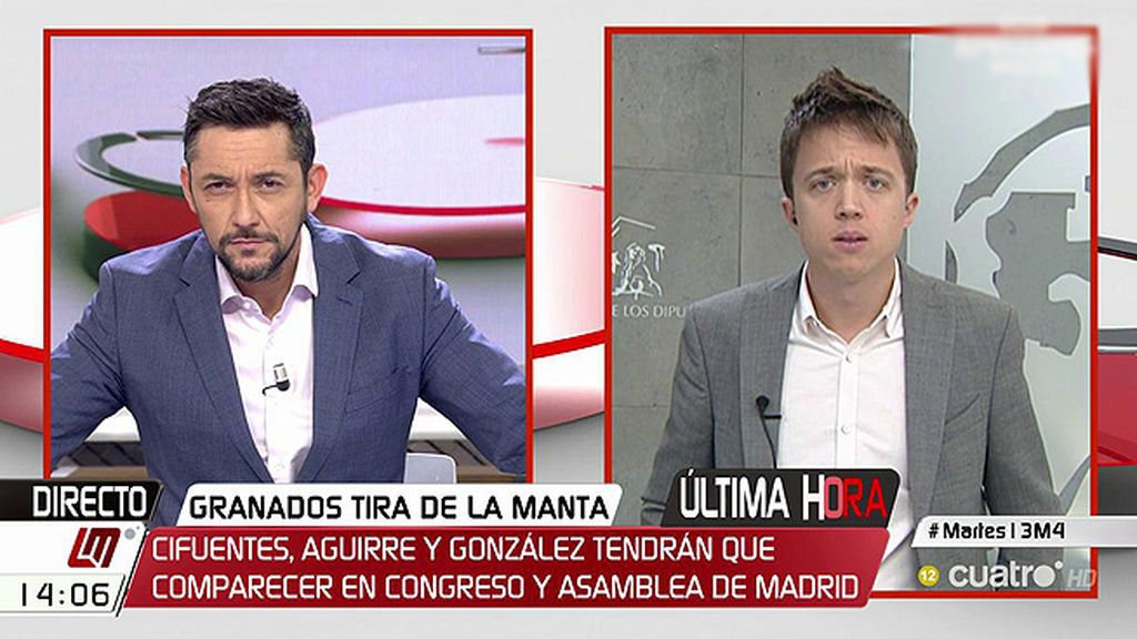 Errejón: “Viendo a Bárcenas haciendo una turné en diferentes tribunales nos damos cuenta de que no son fenómenos aislados”