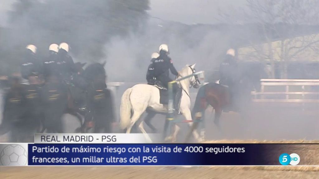 La Policía blinda el Real Madrid - PSG con un dispositivo especial