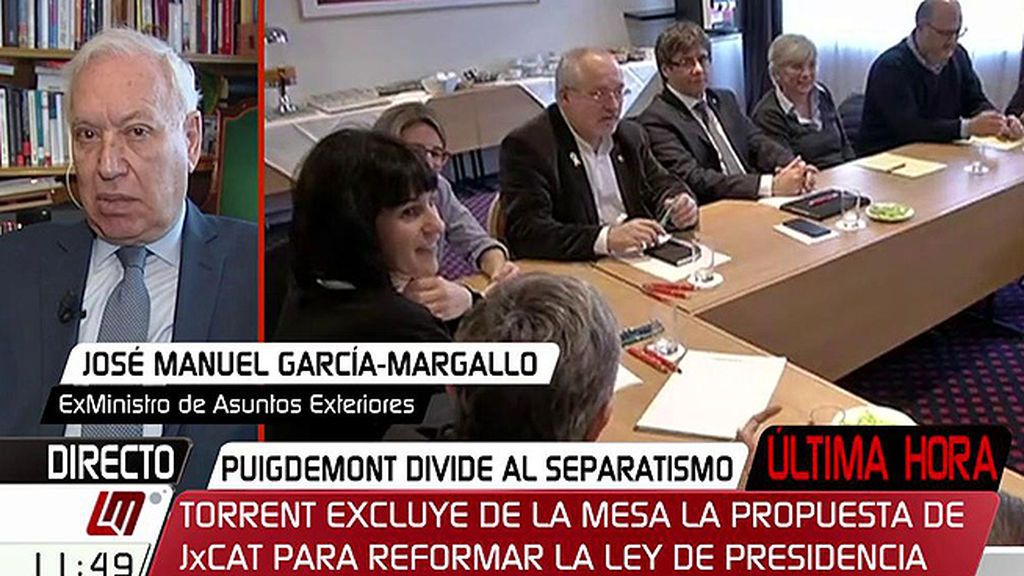 García – Margallo: “A Puigdemont lo han dejado solo hace mucho”