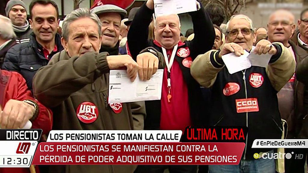 Los pensionistas salen a la calle y reclaman una mayor subida de sus pensiones