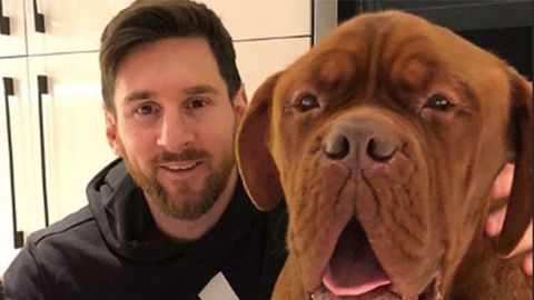La mascota de Messi es fea con cojones