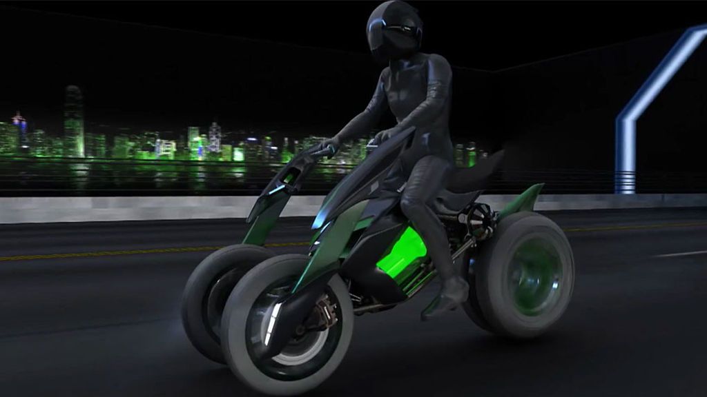 La idea de Kawasaki para el futuro: una moto que cambia de forma cuando está en marcha