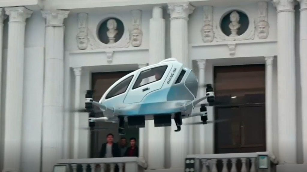 China presenta el ‘taxi drone’: el medio de transporte del futuro