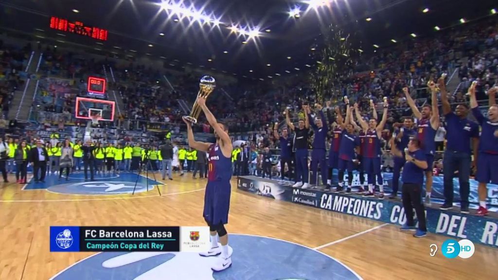 El Barcelona se proclama campeón de la Copa del Rey ante el Real Madrid (90-92)