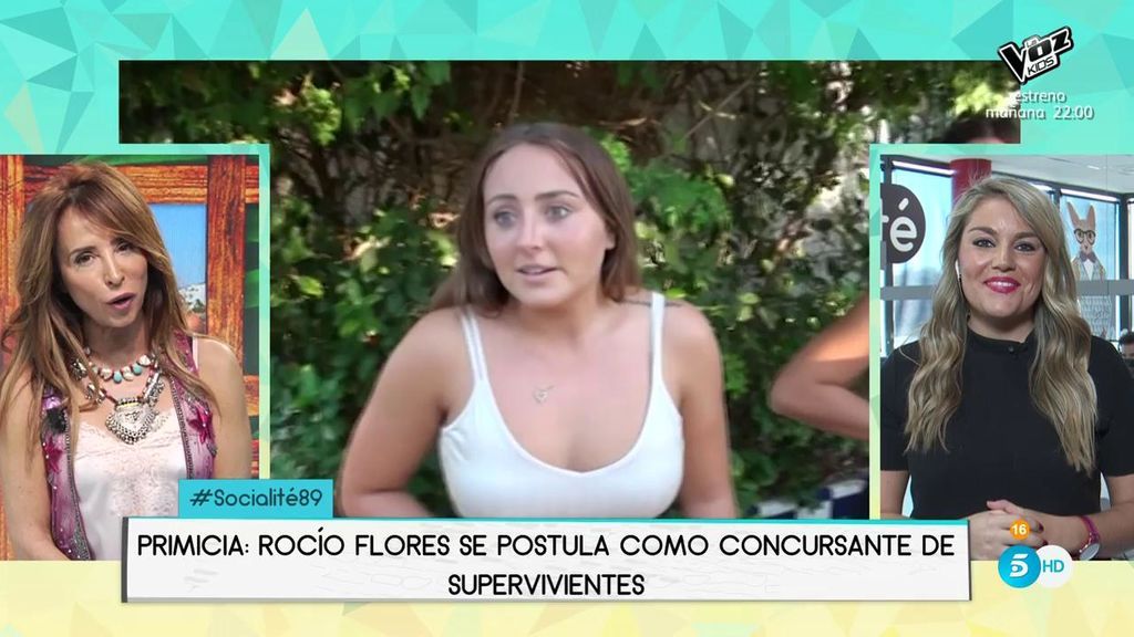 Socialité: Rocío Flores se postula como posible concursante de ‘Supervivientes’