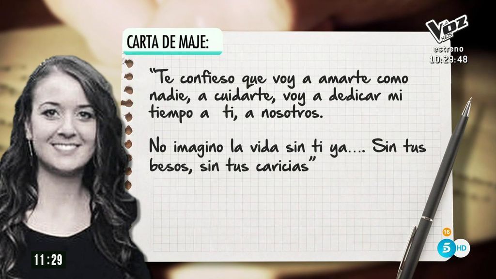 Maje, de las cartas de amor a Salva a decir a la policía que le daba asco