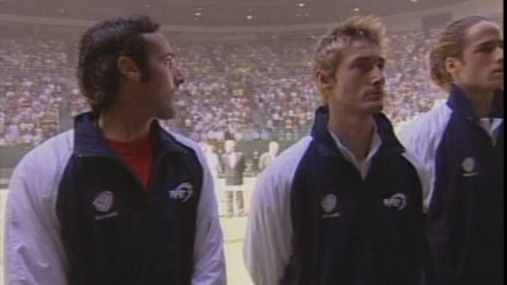 Suena el himno de Riego en la final de la Copa Davis de 2003