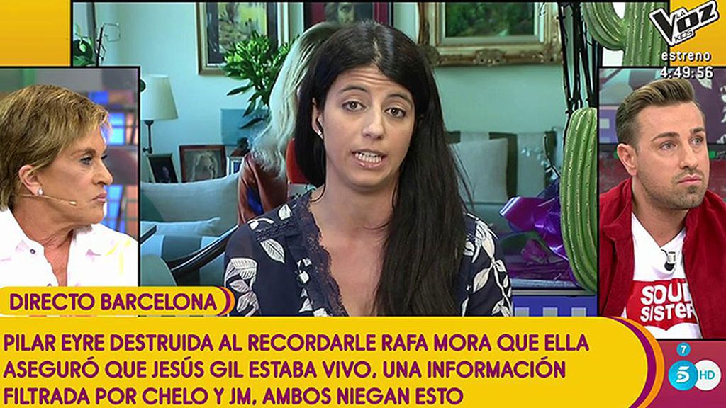Pilar Eyre no quiere intervenir en ‘Sálvame’ tras su polémica con Chelo y J.M.: “Lo está pasando muy mal”