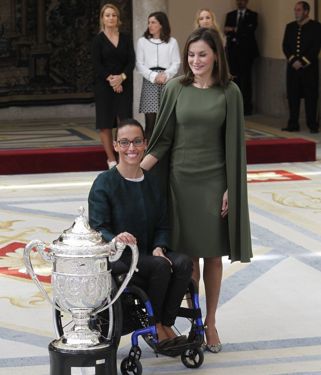 El úno premio entregado por la Reina ha sido el de la nadadora paralímpica Teresa Perales, ganadora de 26 medallas