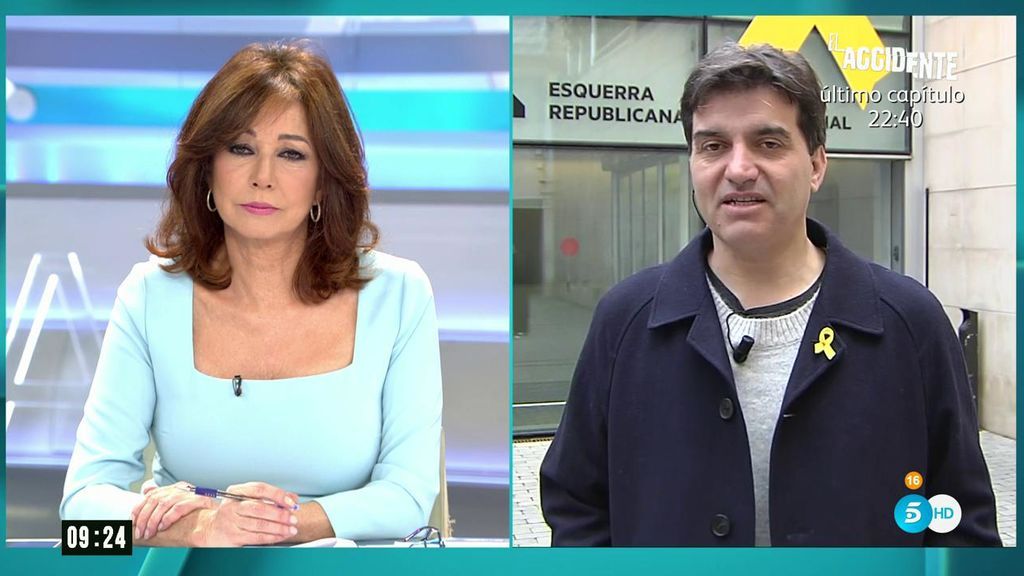 Ana Rosa, a Sergi Sabrià : "Creéis en Puigdemont, pero ni él mismo se ve como president"