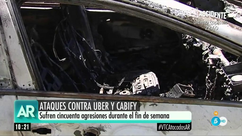 Conductores de Uber y Cabify sufren alrededor de 50 ataques en unas horas