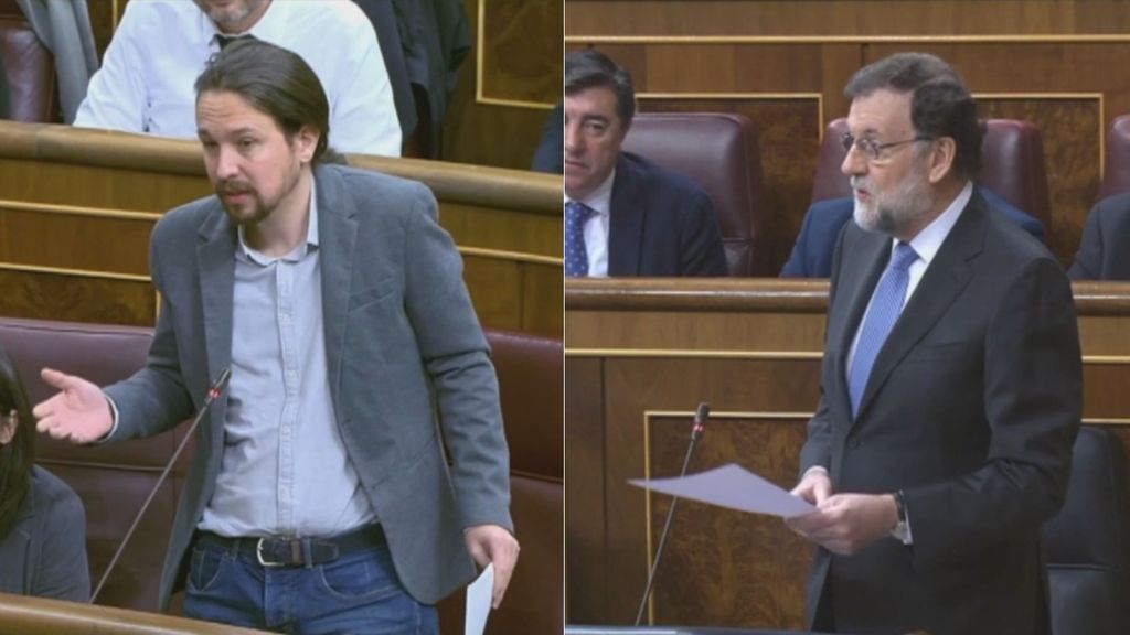 Intenso debate parlamentario entre Rajoy e Iglesias por los PGE