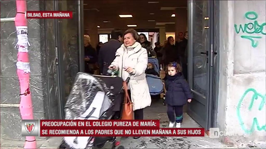 Piden a los padres no llevar a sus hijos a un colegio de Bilbao pegado a San Mamés por miedo a los ultras rusos