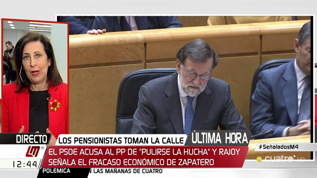 Margarita Robles: "Lo del señor Rajoy es francamente un insulto a la inteligencia de los españoles"