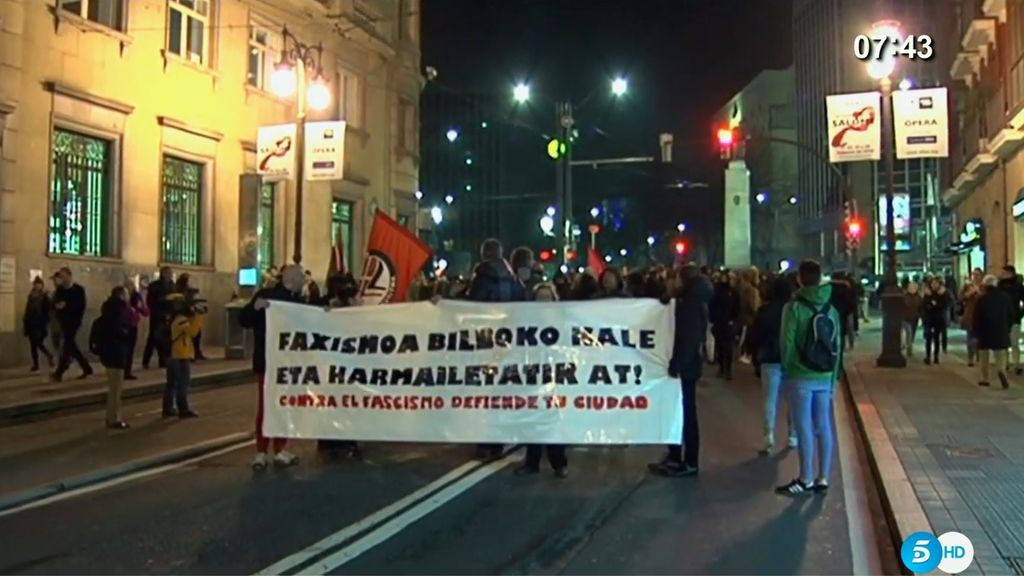 ¡Incidentes en Bilbao! Grupos antifascistas salen a las calles ante la llegada de los ultras del Spartak de Moscú
