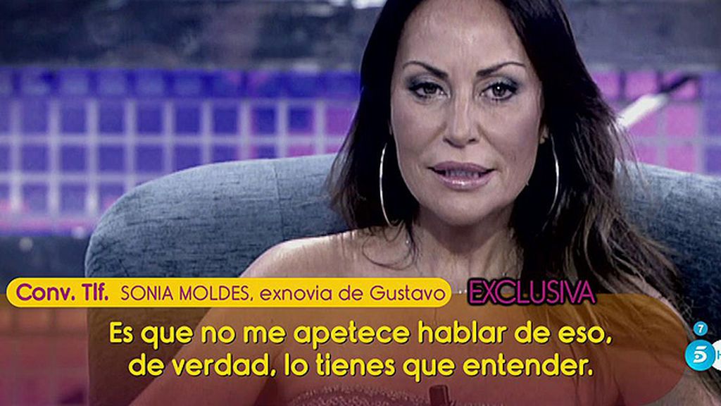 Sonia Moldes confirma haber tenido algo más que amistad con Gustavo González