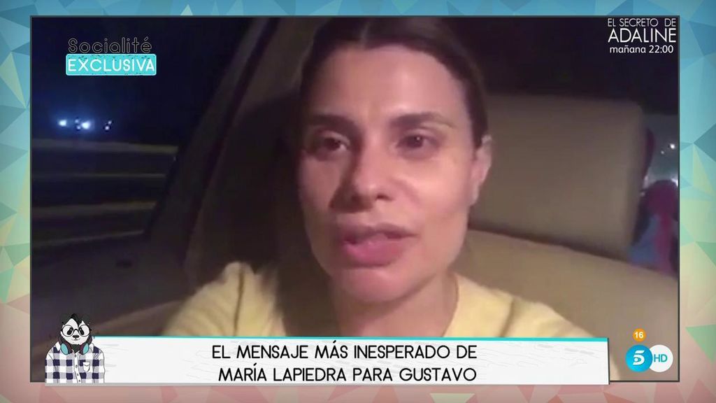 María Lapiedra le manda un mensaje de amor a Gustavo: "Un amor así, no se encuentra tan fácil"