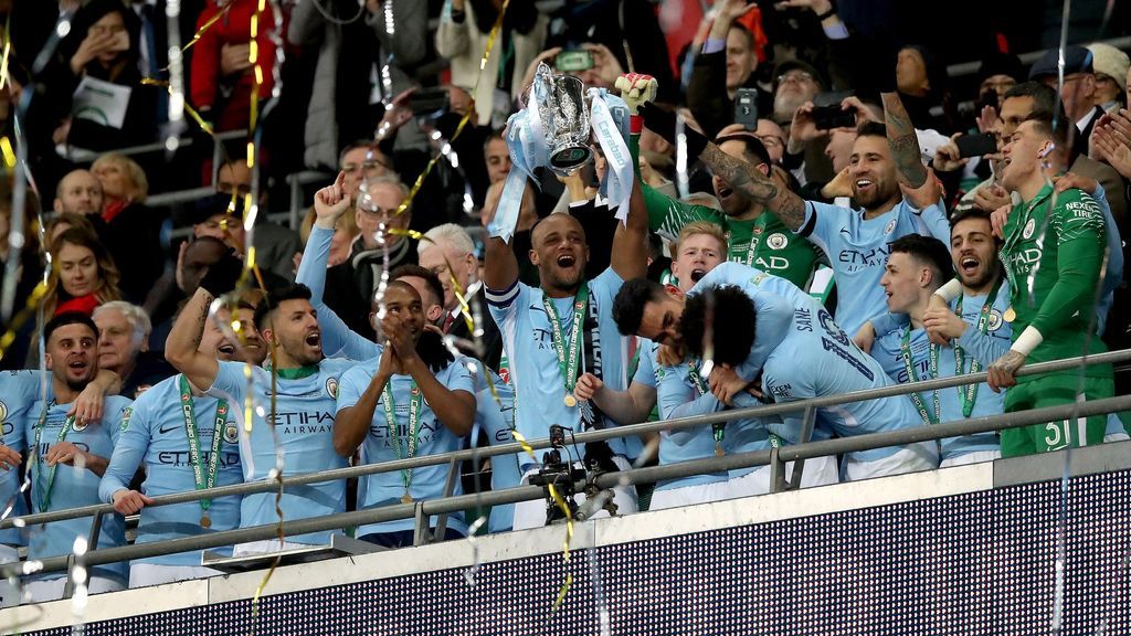 El Manchester City gana la Copa de la Liga con una goleada al Arsenal (3-0)