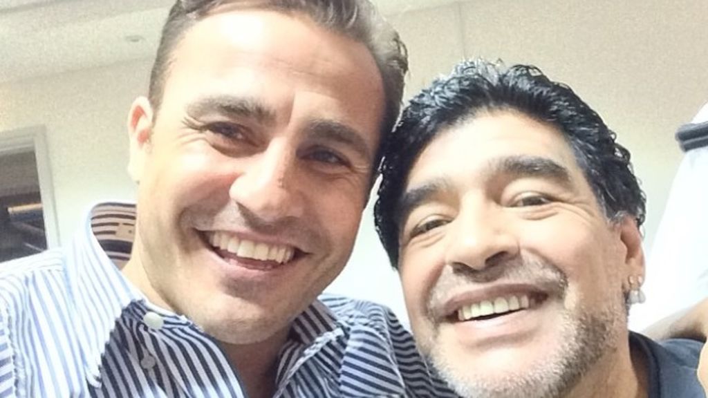 Cannavaro y el día que rompió a llorar al conocer a Maradona