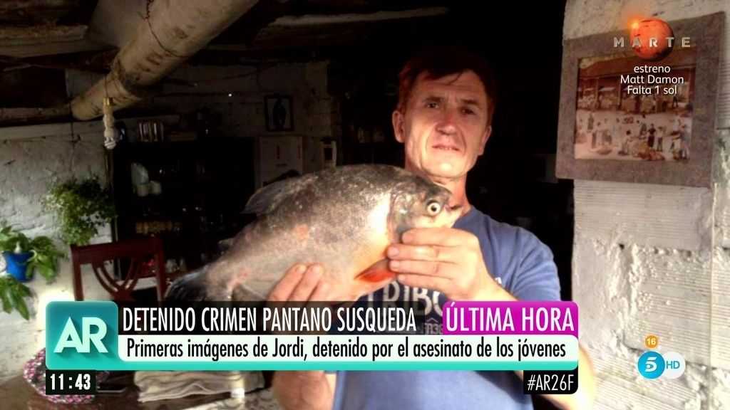 Primeras imágenes del hombre detenido por el doble crimen del pantano de Susqueda