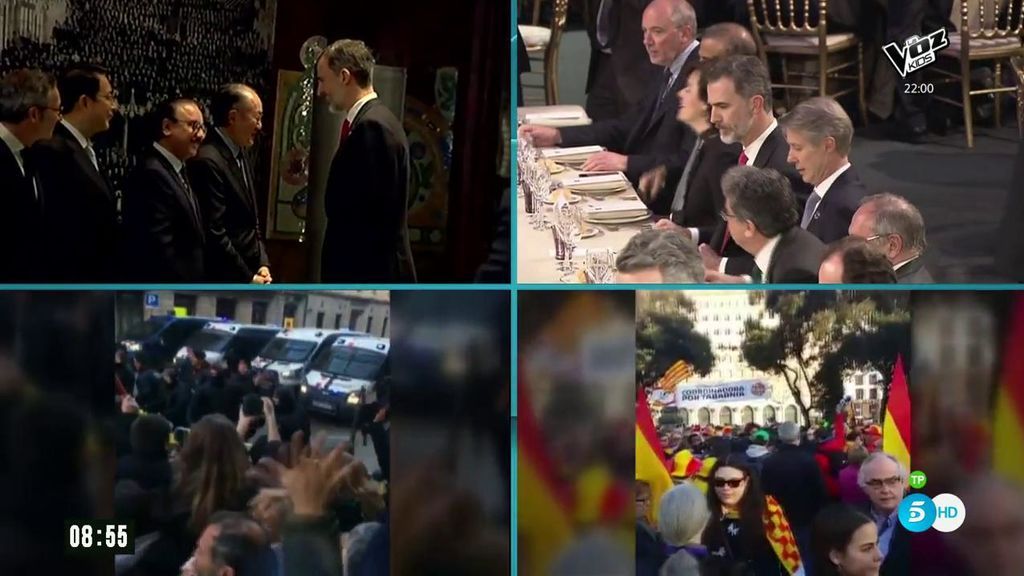 Boicot independentista al Rey: las imágenes más destacadas de su visita a Barcelona