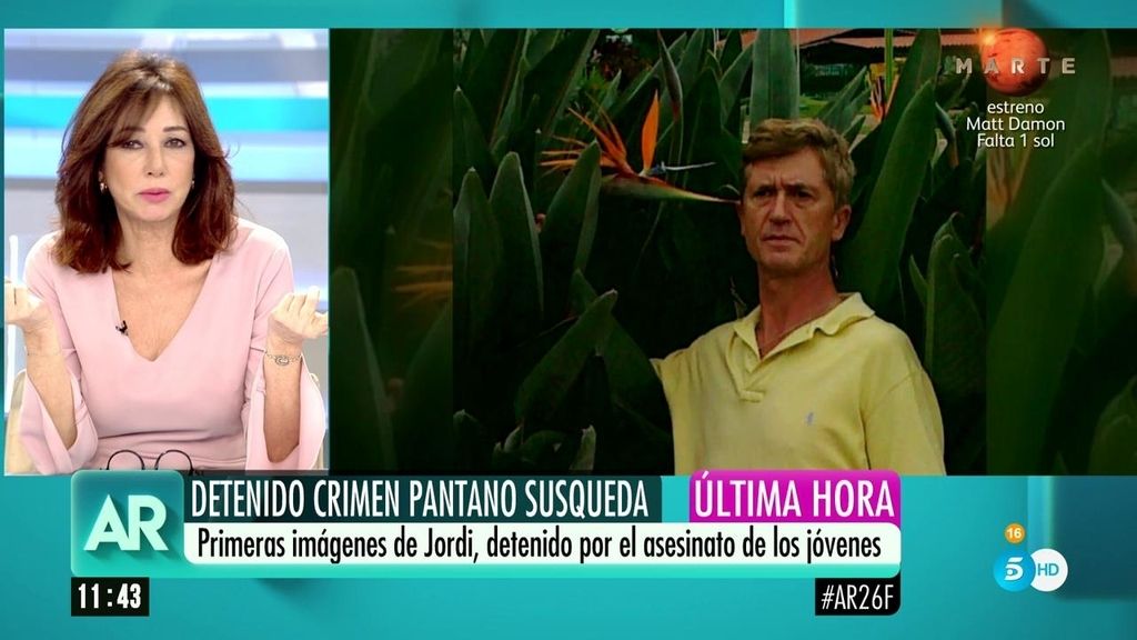 Primeras imágenes del hombre detenido por el doble crimen del pantano de Susqueda