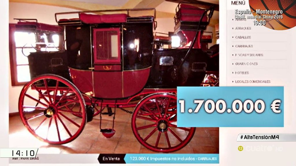 Relojes de alta gama, cuadros y hasta carruajes...la subasta de los bienes incautados tras la operación Malaya  está siendo un éxito