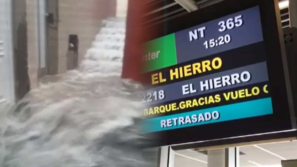 El viento y la lluvia arrasan las Islas Canarias: las autoridades piden a muchos vecinos no salir de casa