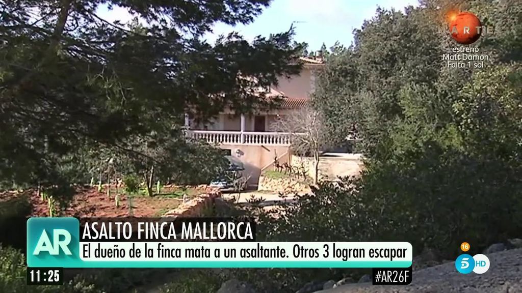 Asalto en Mallorca: el dueño de la finca mata a uno de los asaltantes mientras que los otros tres logran huir