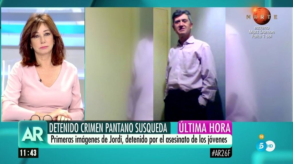 Primeras imágenes del hombre detenido por el doble crimen del pantano de Susqueda