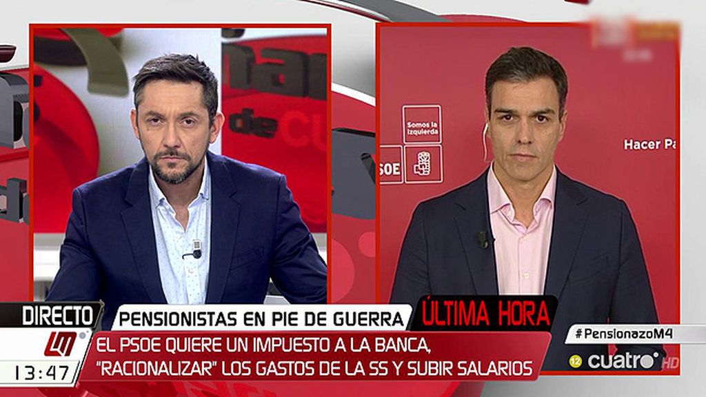 Pedro Sánchez: "Tenemos un Gobierno que, por desgracia, no cree en el Estado del bienestar"