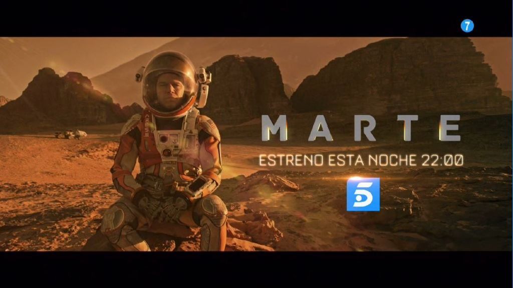 Esta noche, a las 22:00 horas, el gran estreno de 'Marte'