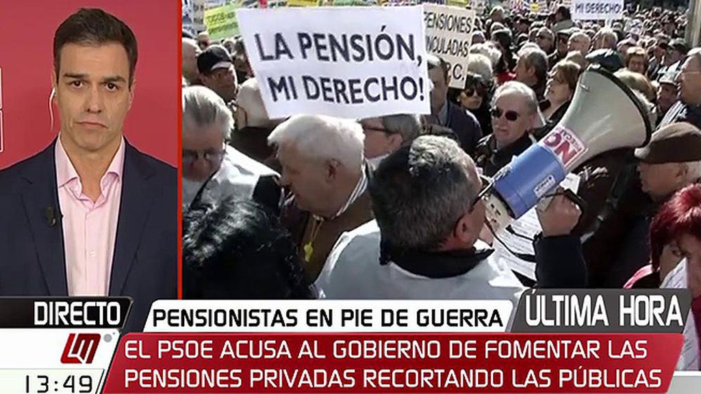 Sánchez apunta que en pensiones hay que abordar "financiaciones complementarias" a las aportaciones a la Seguridad Social