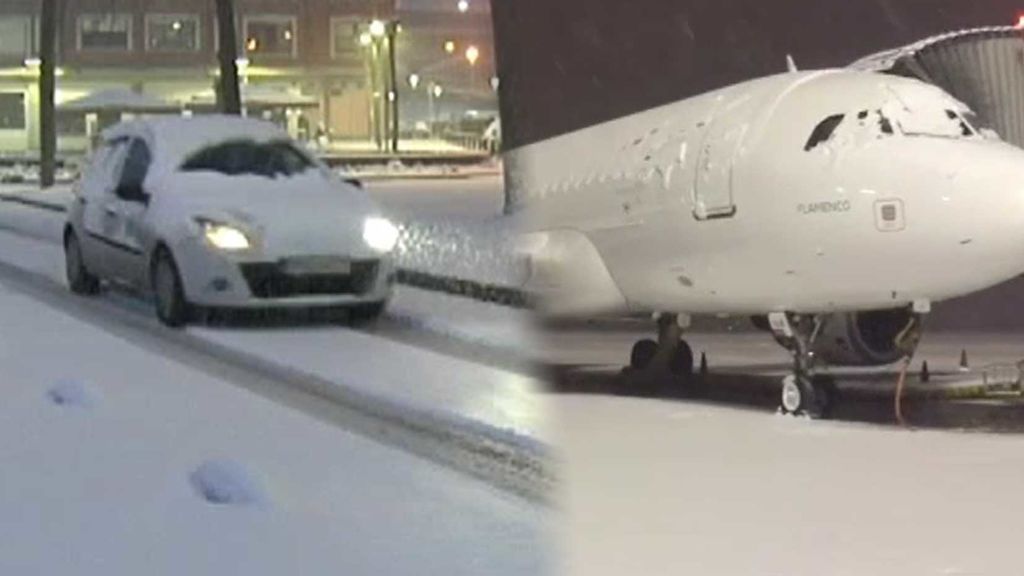 ¡Alerta en todo el País Vasco! La nieve cubre Bilbao y obliga a cerrar el aeropuerto