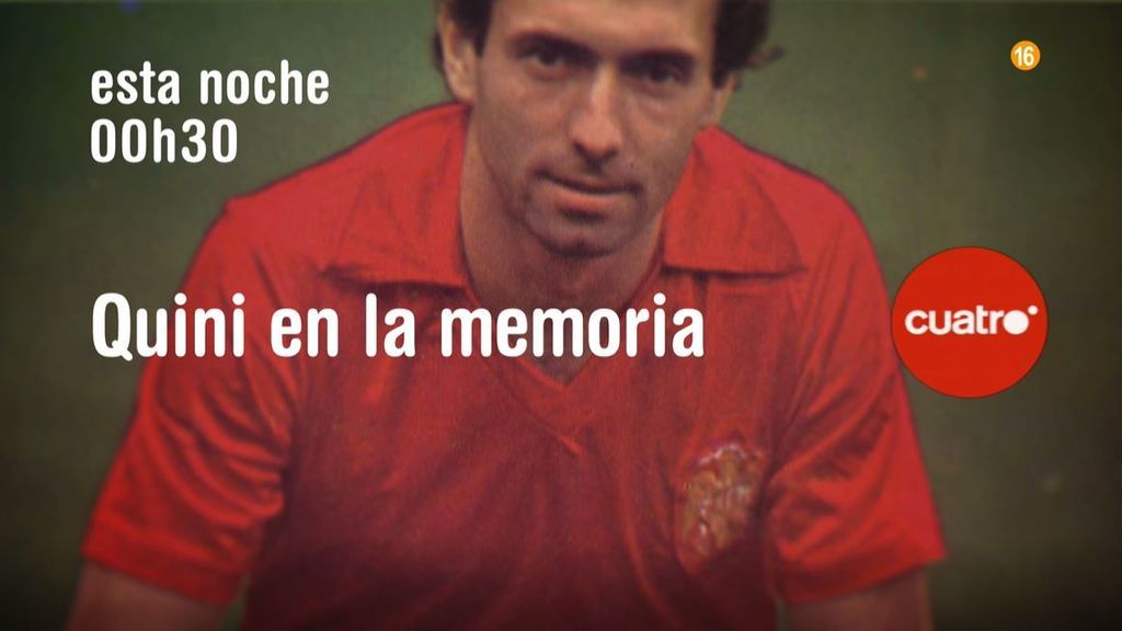 'Quini en la memoria': esta noche, a las 00:30 h., homenaje al futbolista