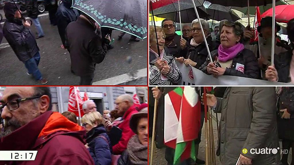 Bilbao, Madrid, Granada, A Coruña... Los pensionistas vuelven a sacar su protesta a la calle