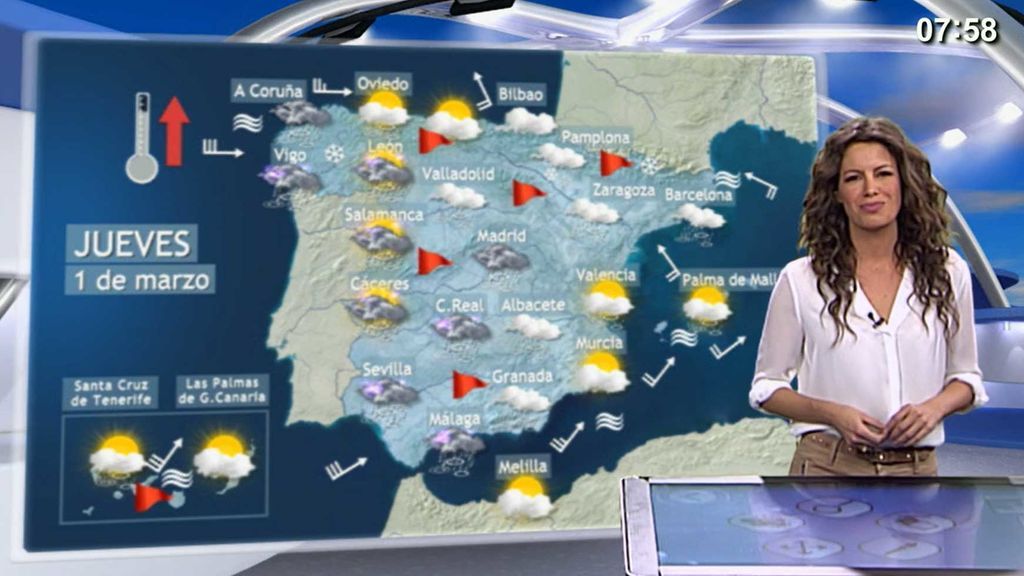 Toda España, revuelta por Emma: de la nieve pasamos al aumento de temperaturas, la lluvia y viento