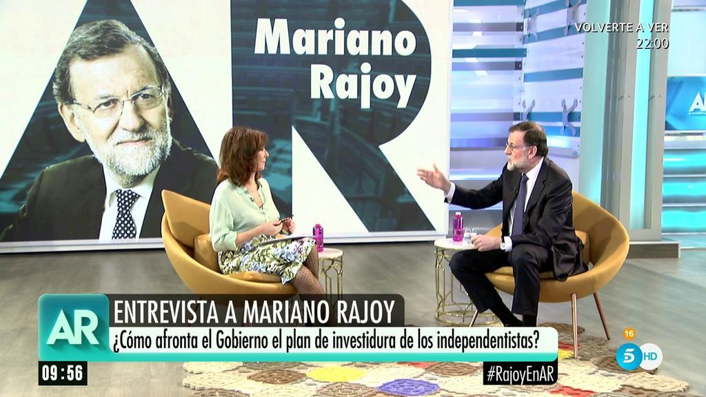 Rajoy: “El President de la Generalitat deberá estar limpio ante la ley y tener sentido común”