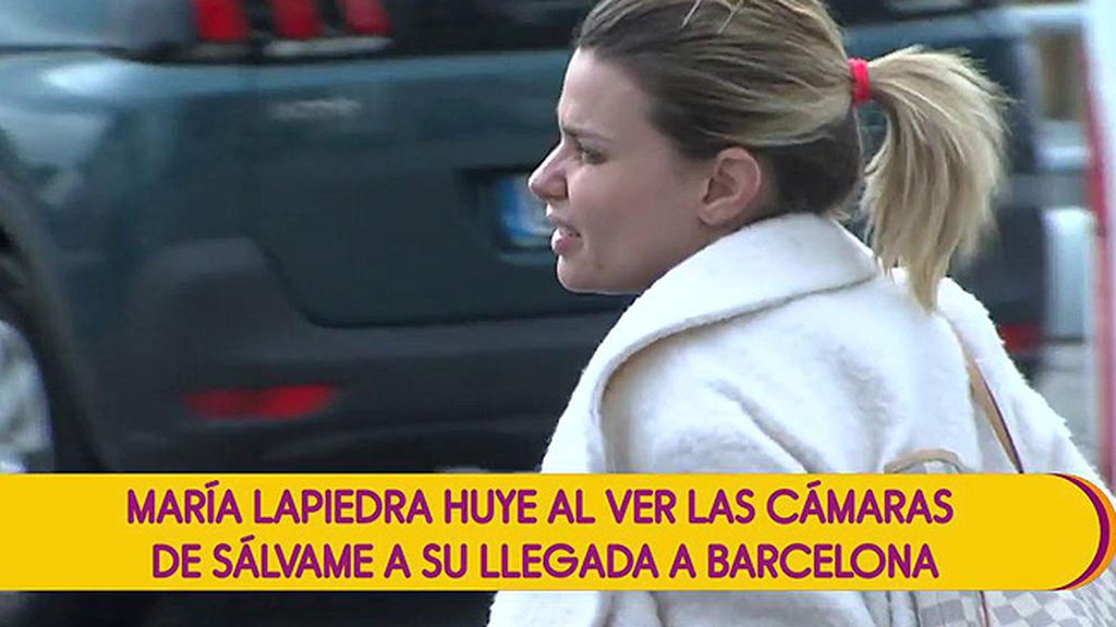 María Lapiedra huye de las cámaras de 'Sálvame'