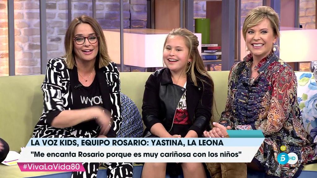 Yastina, la leona de 'La Voz Kids', muestra su desparpajo almeriense con Toñi Moreno