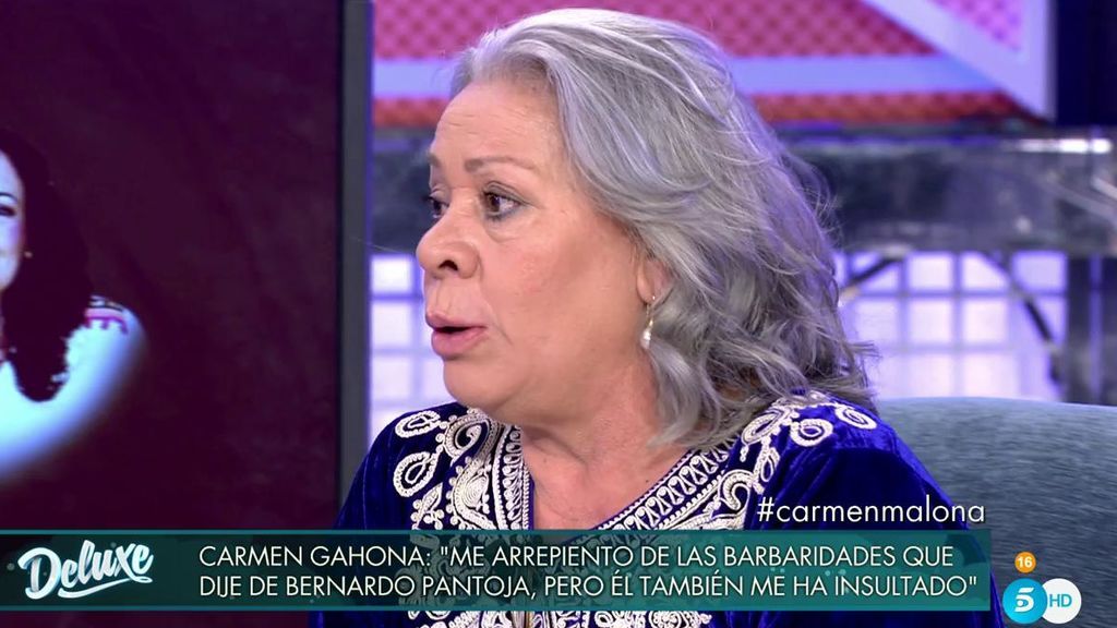 Carmen Gahona saca su lado más conciliador y pide perdón a Bernardo Pantoja