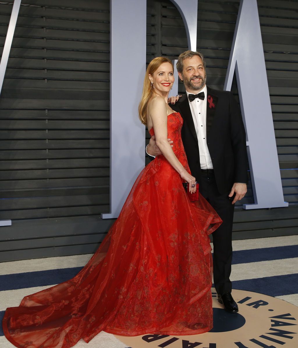 El director Judd Apatow y la actriz Leslie Mann