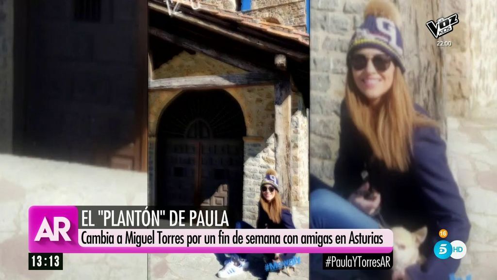 Mientras Miguel Torres jugaba en Madrid, Paula Echevarría se iba de viaje a Asturias con amigas