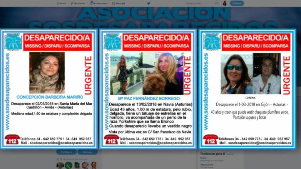Misteriosa e inquietante desaparición de tres mujeres en Asturias