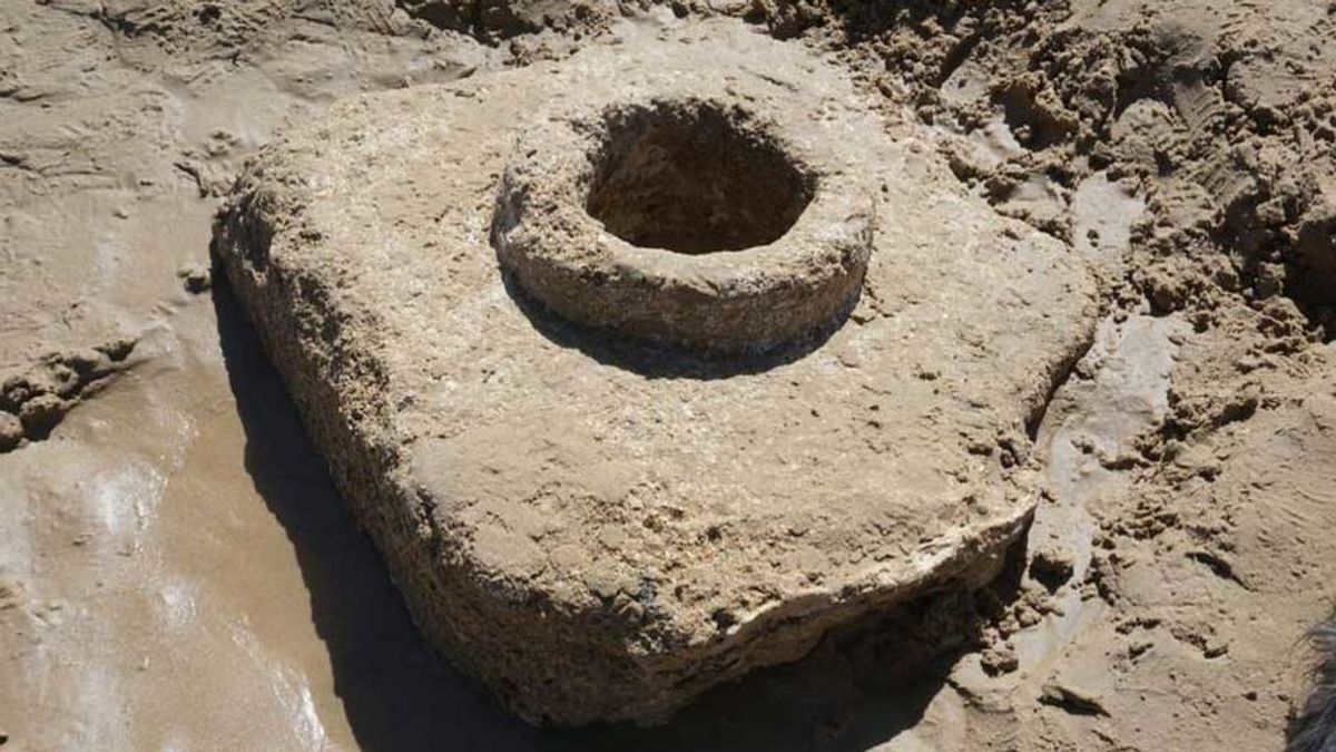 Los beneficios del temporal: una calzada romana y un acueducto de 200 años, resurgidos en Cádiz