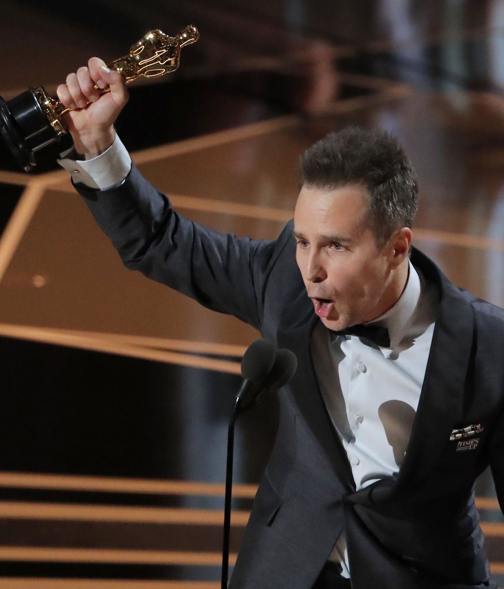 Sam Rockwell, ganador de la estatuilla a Mejor Actor de Reparto