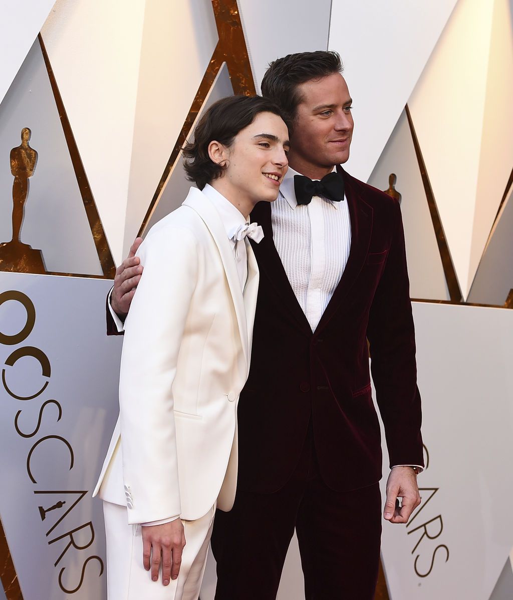 Timothee Chalamet y su pareja en la ficción, Armie Hammer